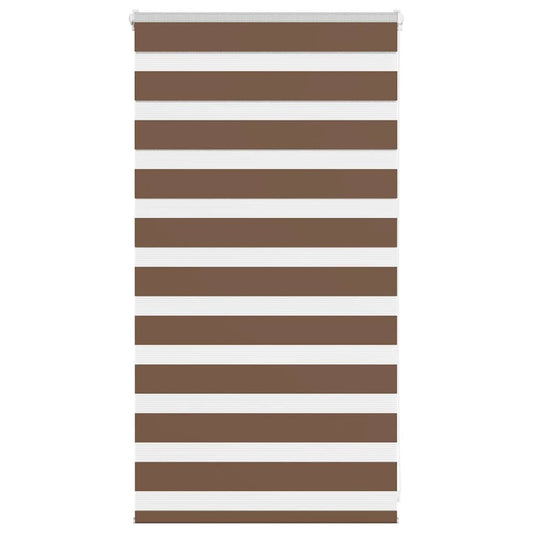 Zebra Blind Brown 80x100 cm Fabric Width 75.9 cm Polyester