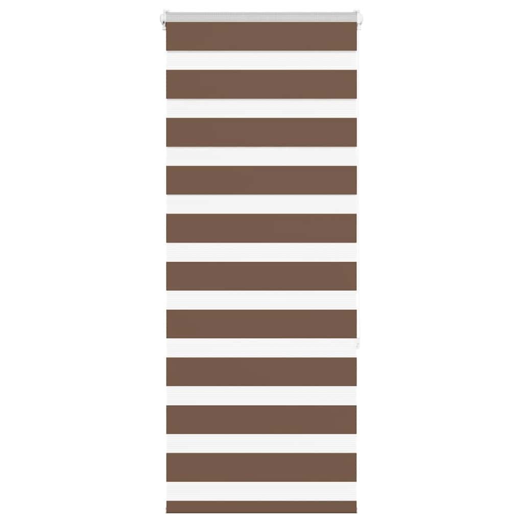 Zebra Blind Brown 65x150 cm Fabric Width 60.9 cm Polyester