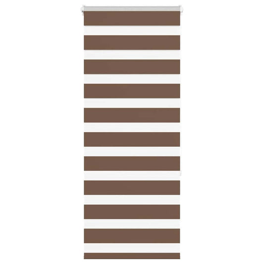 Zebra Blind Brown 65x150 cm Fabric Width 60.9 cm Polyester