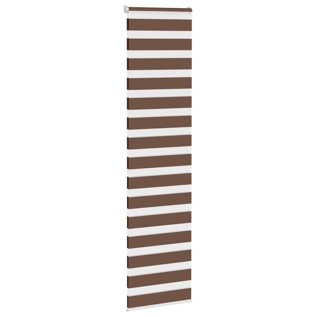 Zebra Blind Brown 65x230 cm Fabric Width 60.9 cm Polyester