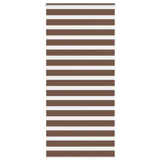 Zebra Blind Brown 110x230 cm Fabric Width 105.9 cm Polyester