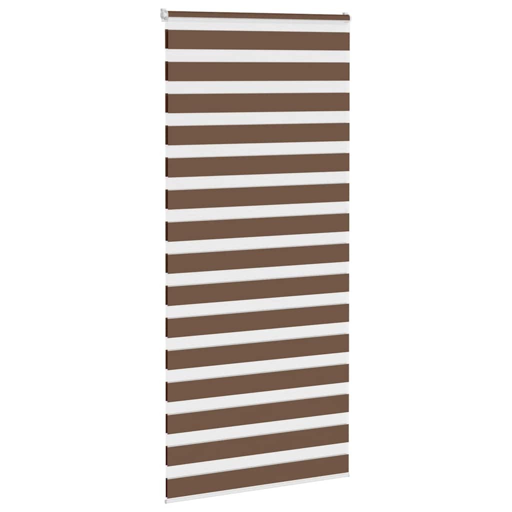 Zebra Blind Brown 110x230 cm Fabric Width 105.9 cm Polyester