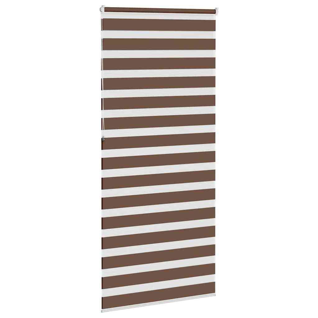 Zebra Blind Brown 110x230 cm Fabric Width 105.9 cm Polyester