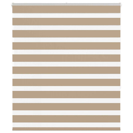 Zebra Blind Sand Brown 120x150 cm Fabric Width 115.9 cm Polyester