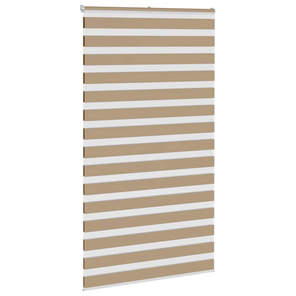 Zebra Blind Sand Brown 135x200 cm Fabric Width 130.9 cm Polyester