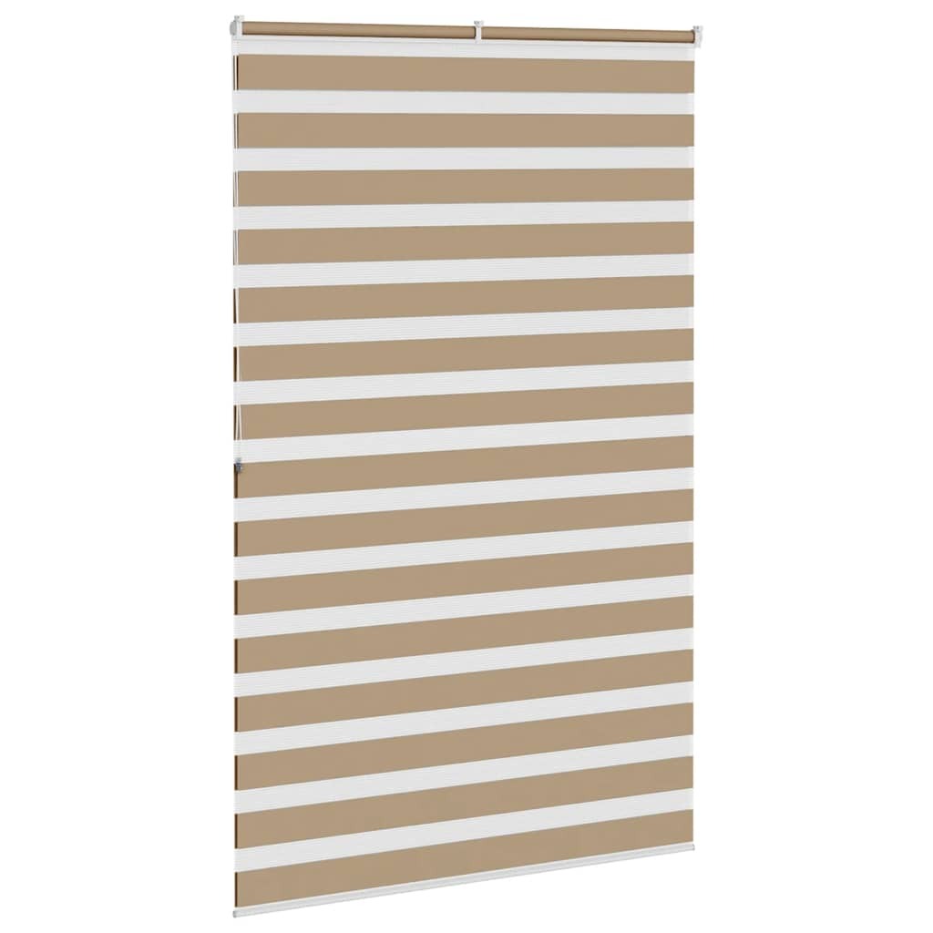 Zebra Blind Sand Brown 145x200 cm Fabric Width 140.9 cm Polyester