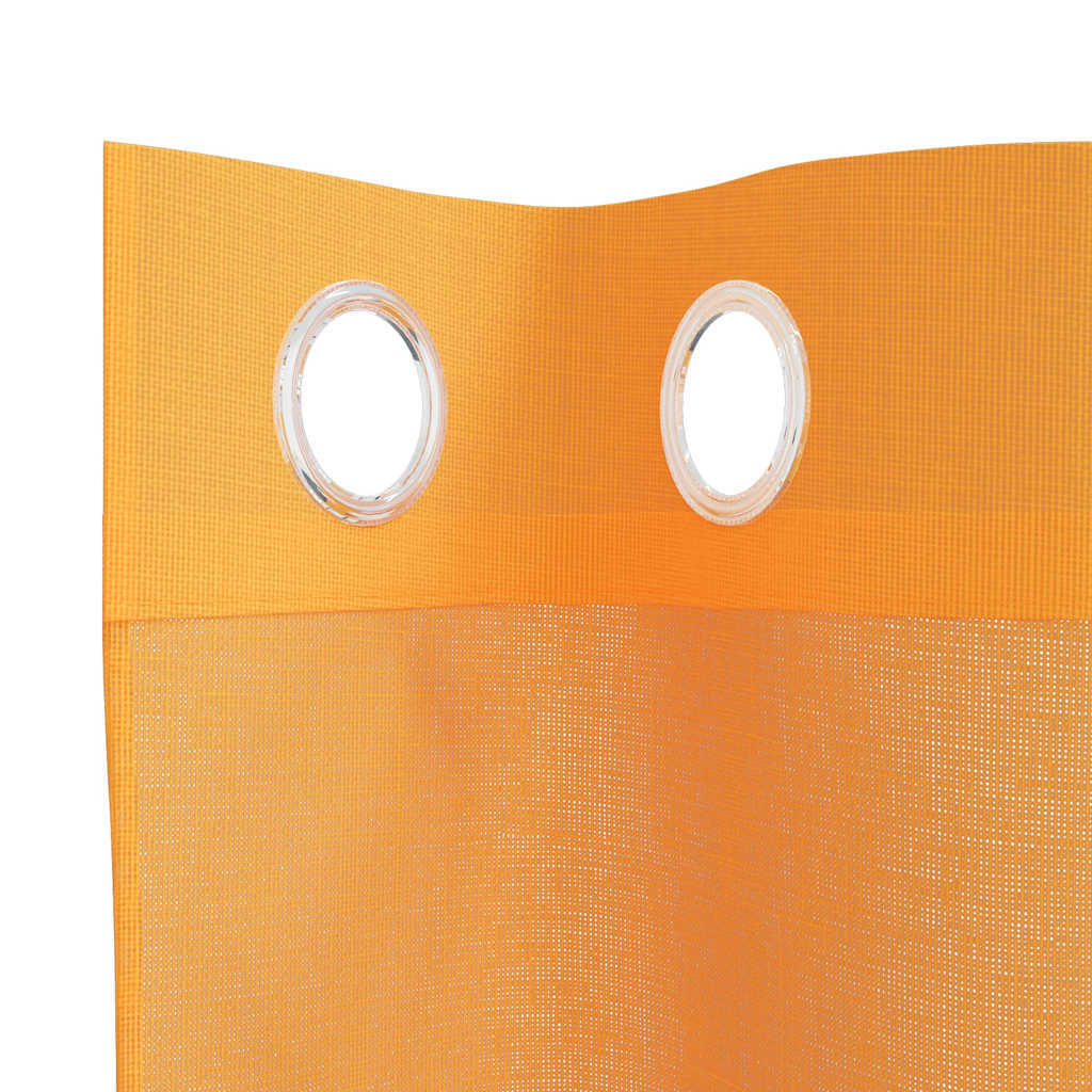 Voile Curtains with Grommets 2 pcs Orange 140x245 cm