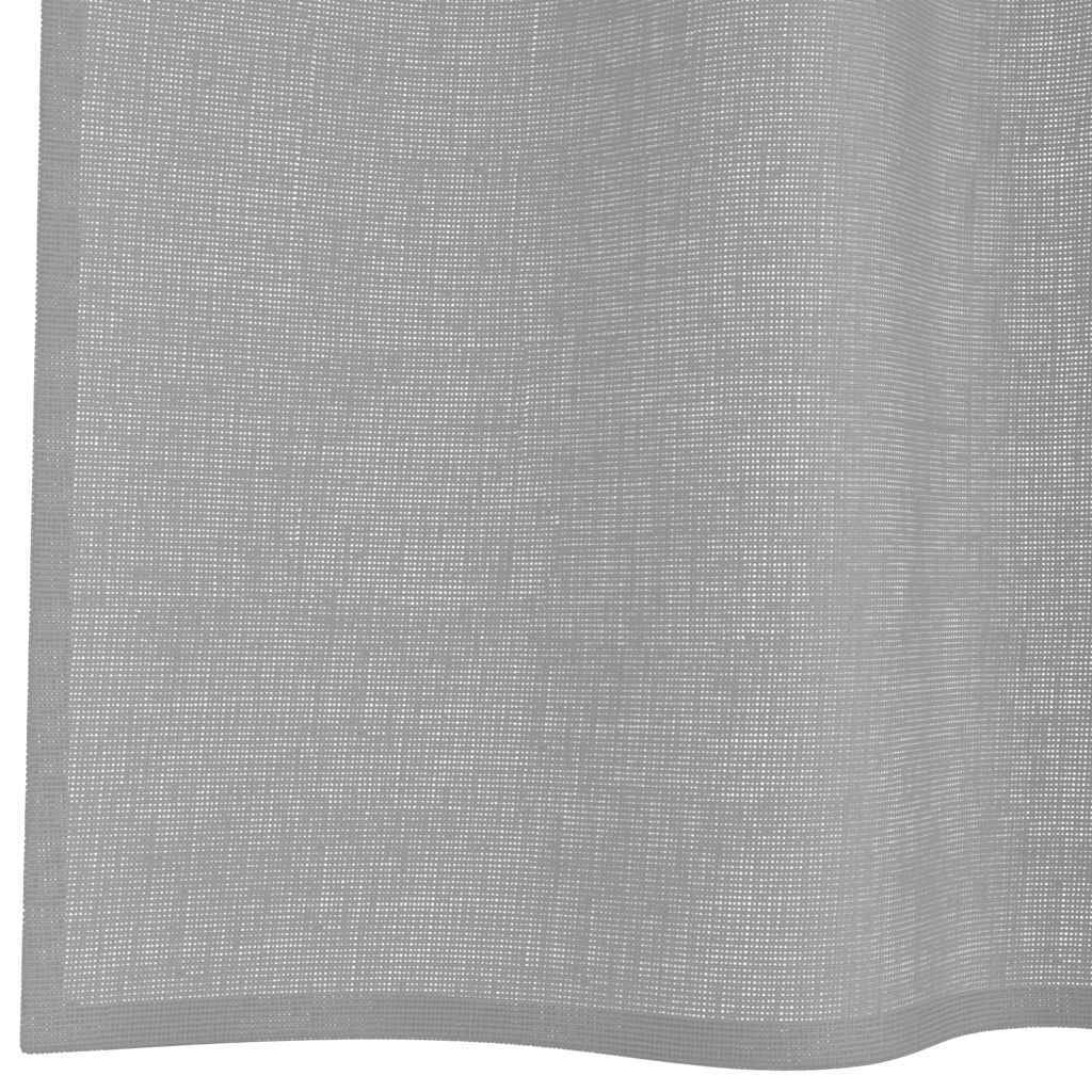 Voile Curtains with Grommets 2 pcs Light Grey 140x260 cm