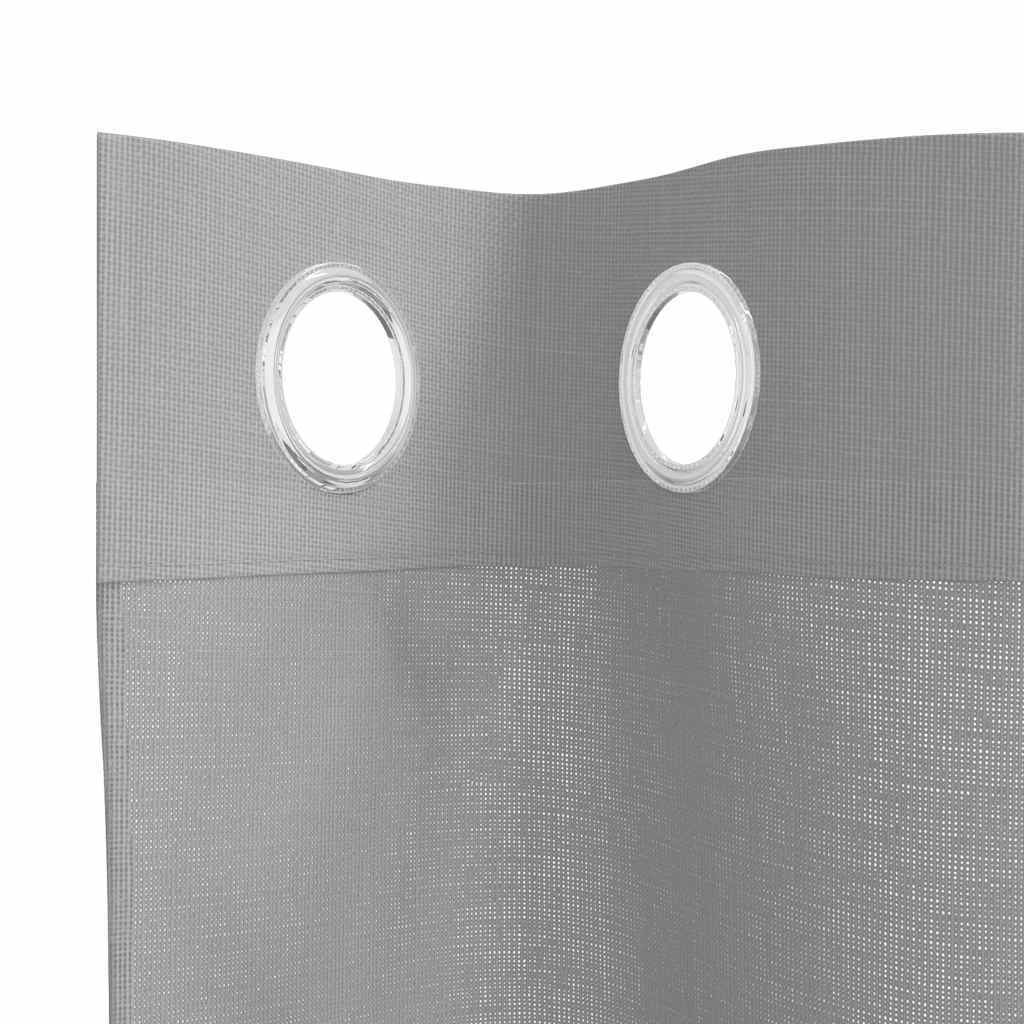 Voile Curtains with Grommets 2 pcs Light Grey 140x300 cm