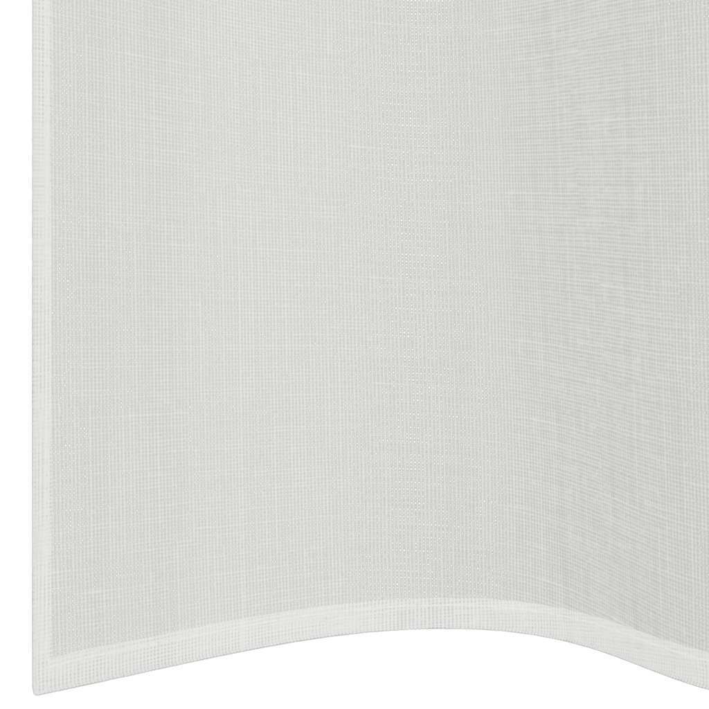 Voile Curtains with Grommets 2 pcs White