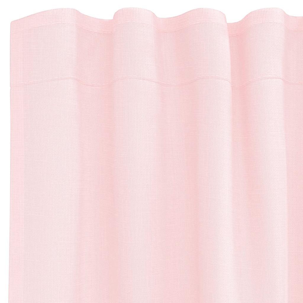 Voile Curtains with Loops 2 pcs Light Pink 140x245 cm