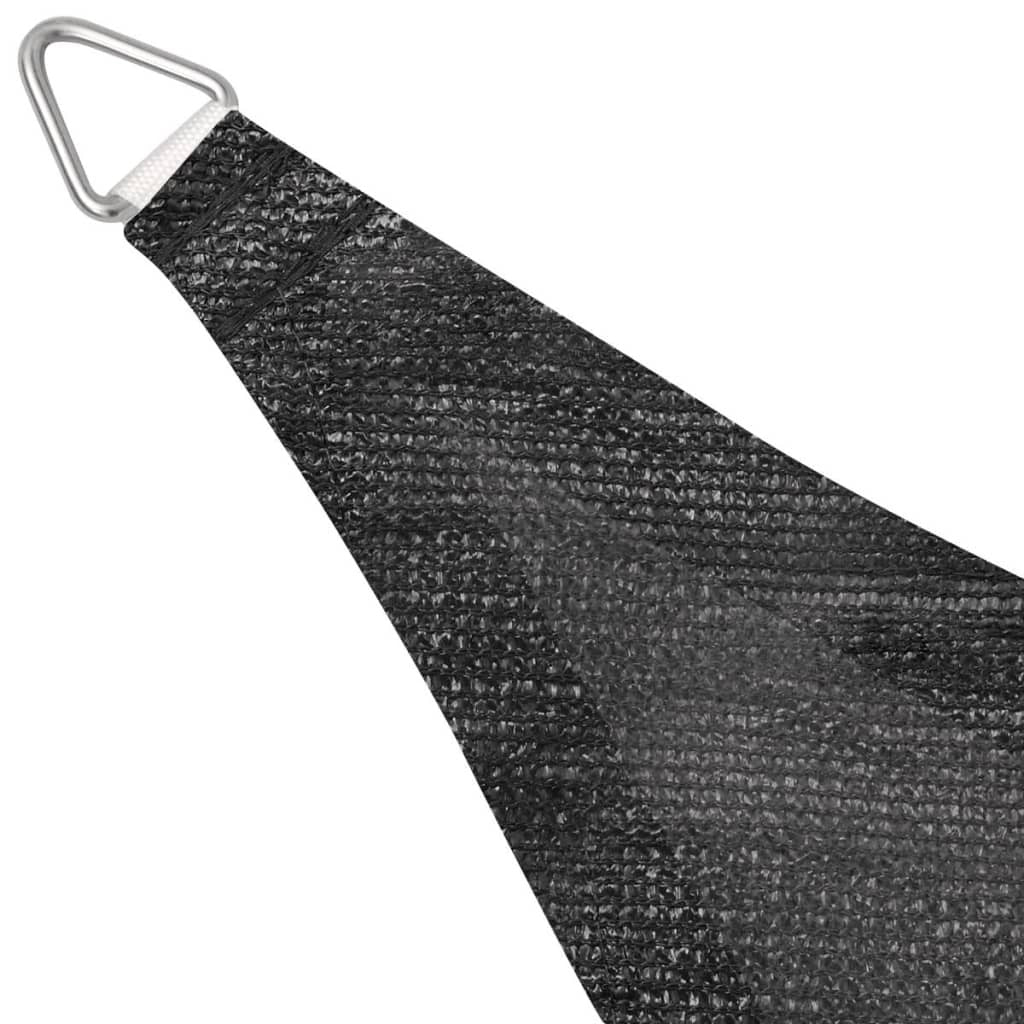 vidaXL Sunshade Sail HDPE Triangular 5x5x5 m Anthracite