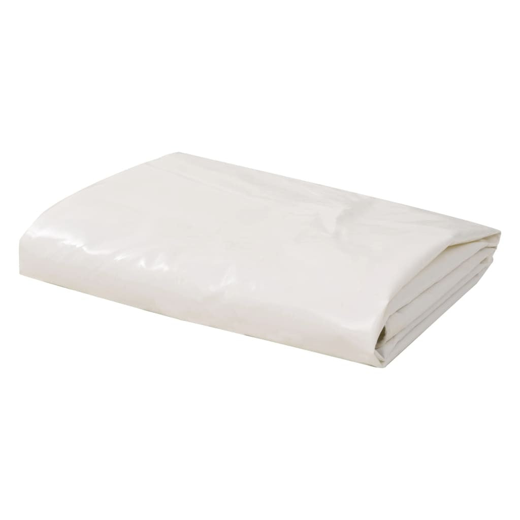 vidaXL Tarpaulin 650 g/m 4x4 m White