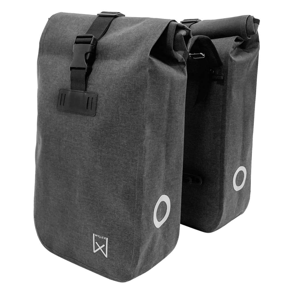 Willex Waterproof Bicycle Panniers 34 L Grey