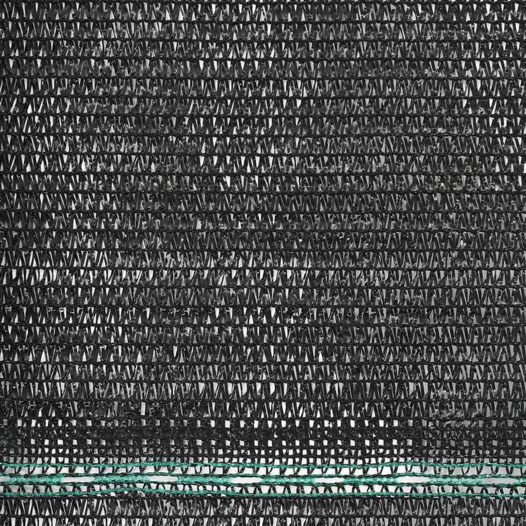 vidaXL Tennis Screen HDPE 1x25 m Black