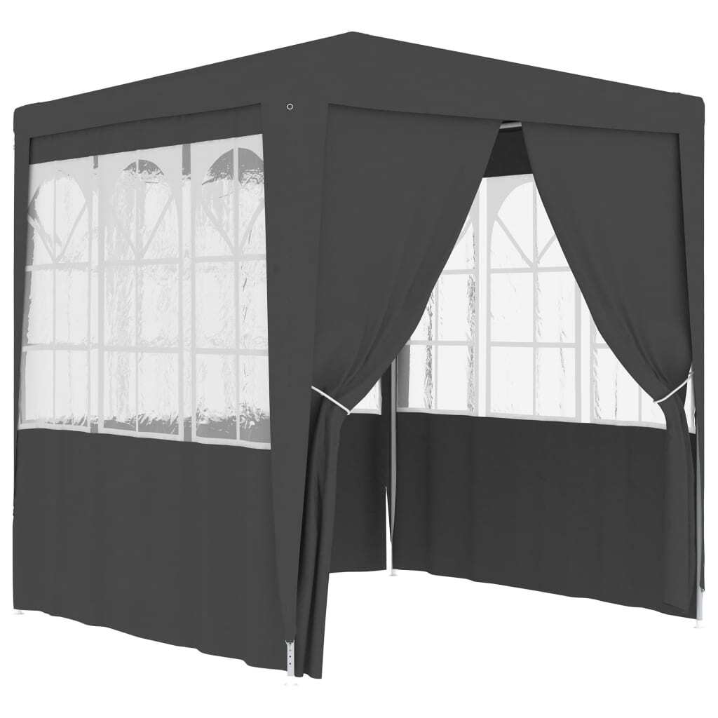 vidaXL Professional Party Tent Side Walls 2.5x2.5 m Anthracite 90 g/m