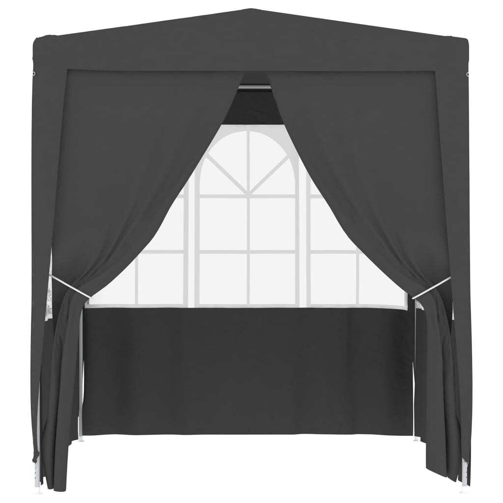 vidaXL Professional Party Tent Side Walls 2.5x2.5 m Anthracite 90 g/m