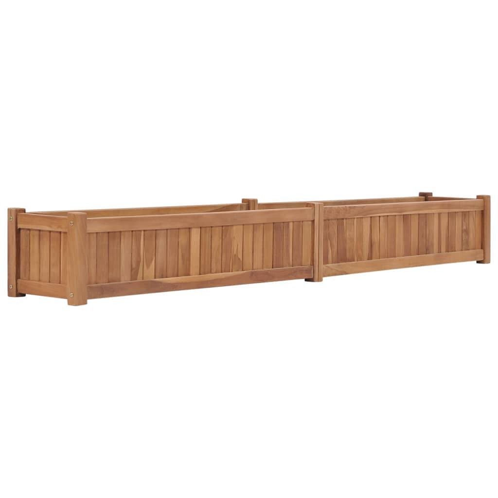 vidaXL Raised Bed 200x30x25 cm Solid Teak Wood