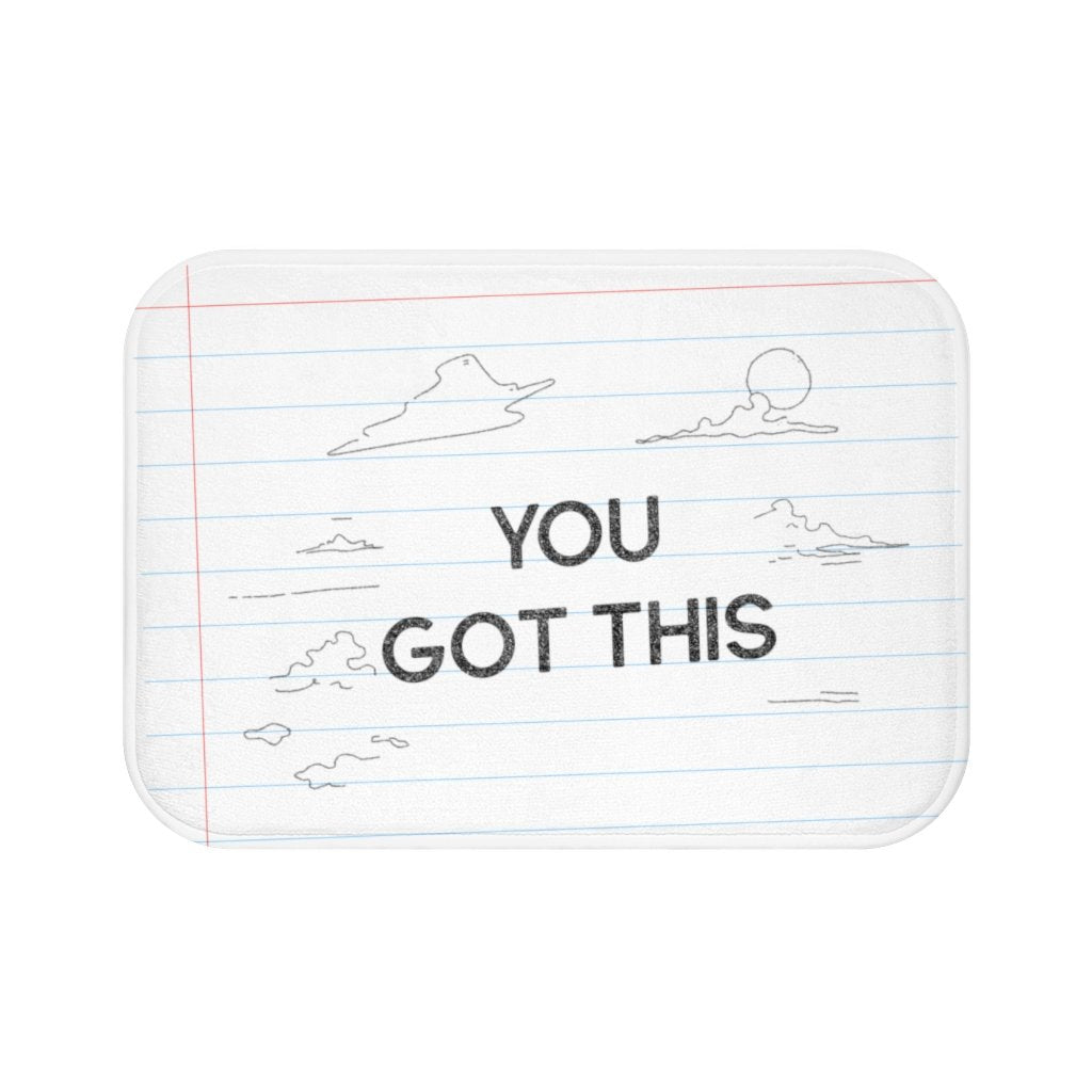 You Got This Pencil Font Bath Mat