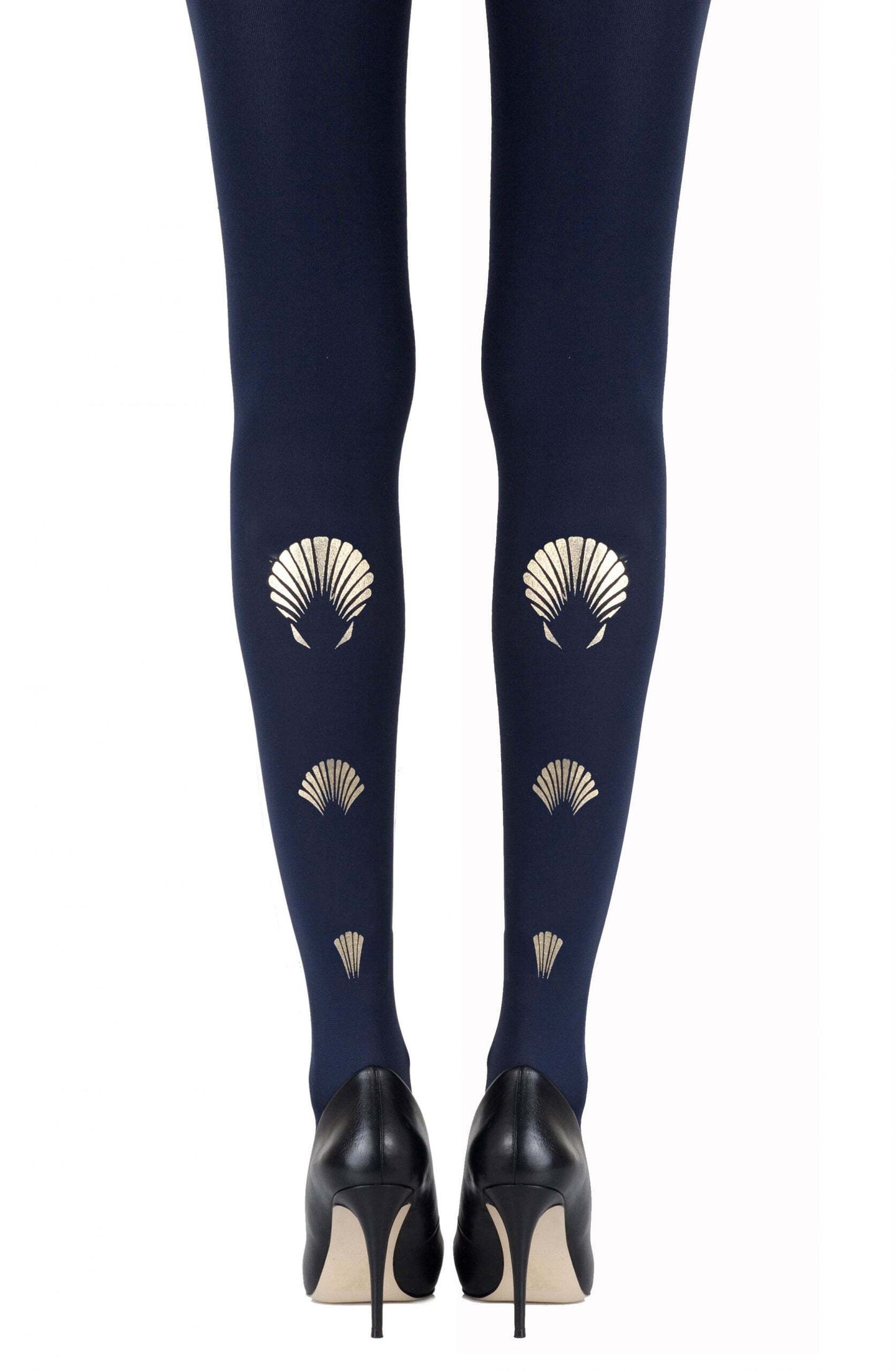 Zohara "What The Shell" Gold Print Tights