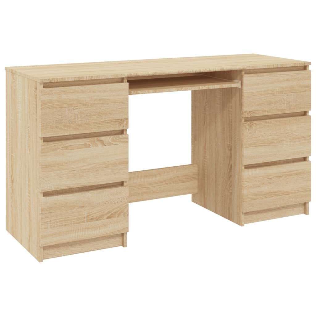 Writing Desk Sonoma Oak 140x50x77 cm Engineered Wood