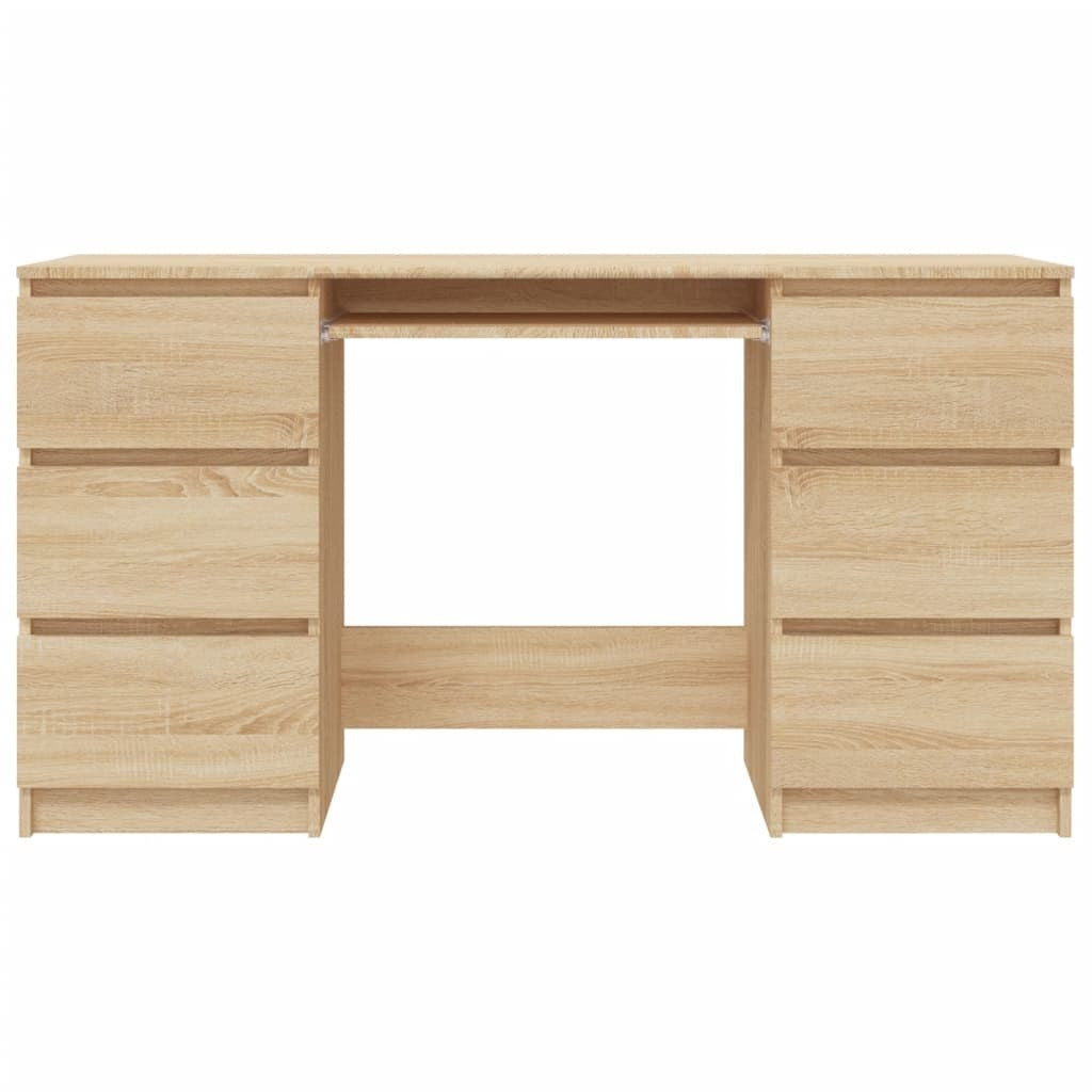 Writing Desk Sonoma Oak 140x50x77 cm Engineered Wood