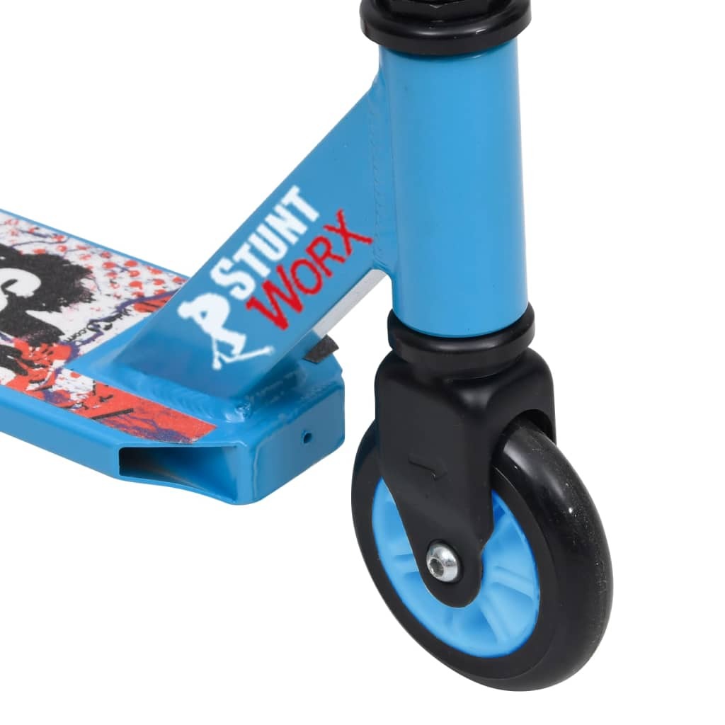 vidaXL Stunt Scooter with Aluminium Handlebar Blue