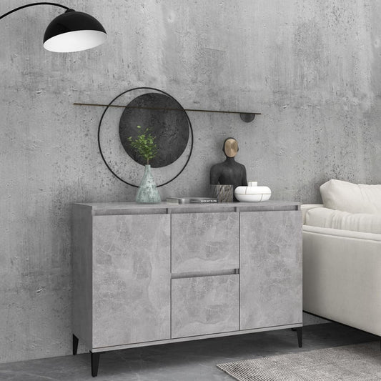 vidaXL Sideboard Concrete Grey 104x35x70 cm Engineered Wood