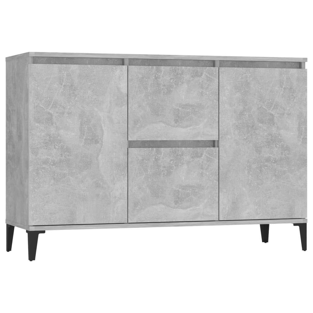 vidaXL Sideboard Concrete Grey 104x35x70 cm Engineered Wood