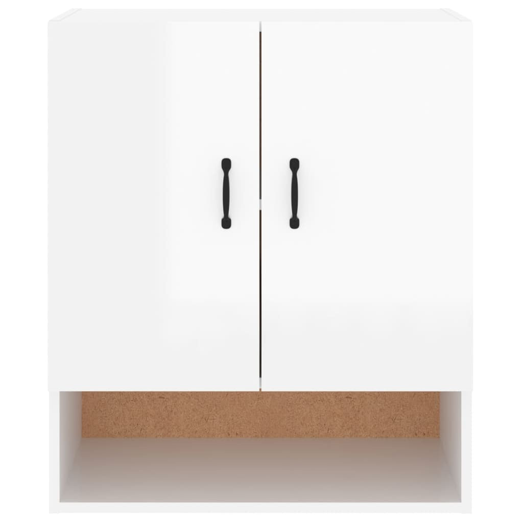 vidaXL Wall Cabinet High Gloss White 60x31x70 cm Engineered Wood