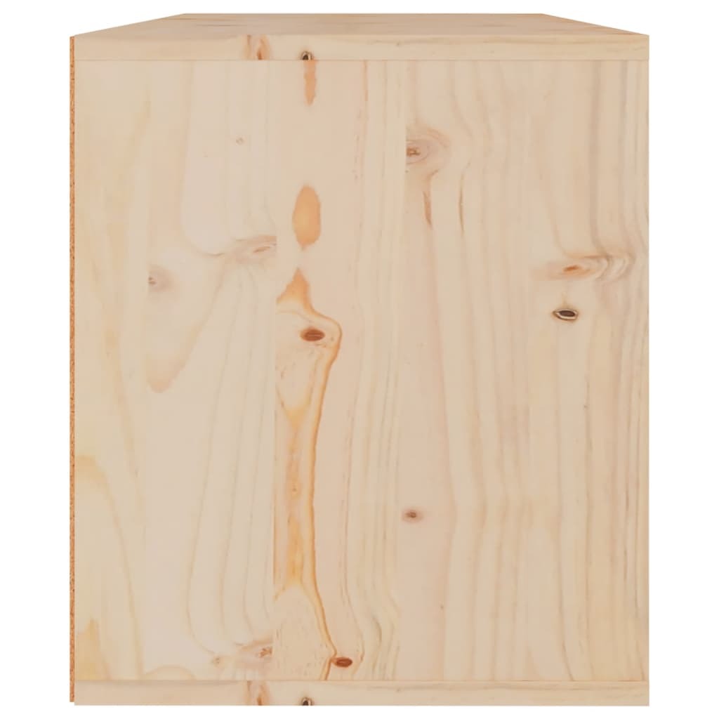 Wall Cabinet 60x30x35 cm Solid Pinewood