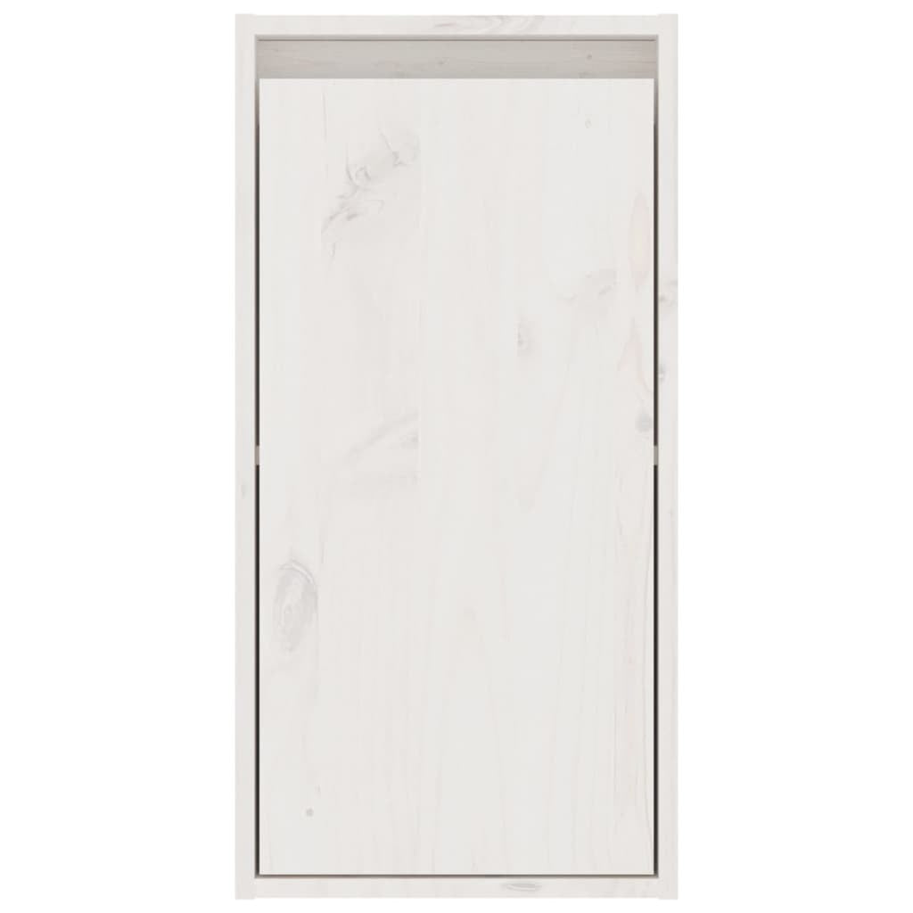 vidaXL Wall Cabinet White 30x30x60 cm Solid Wood Pine