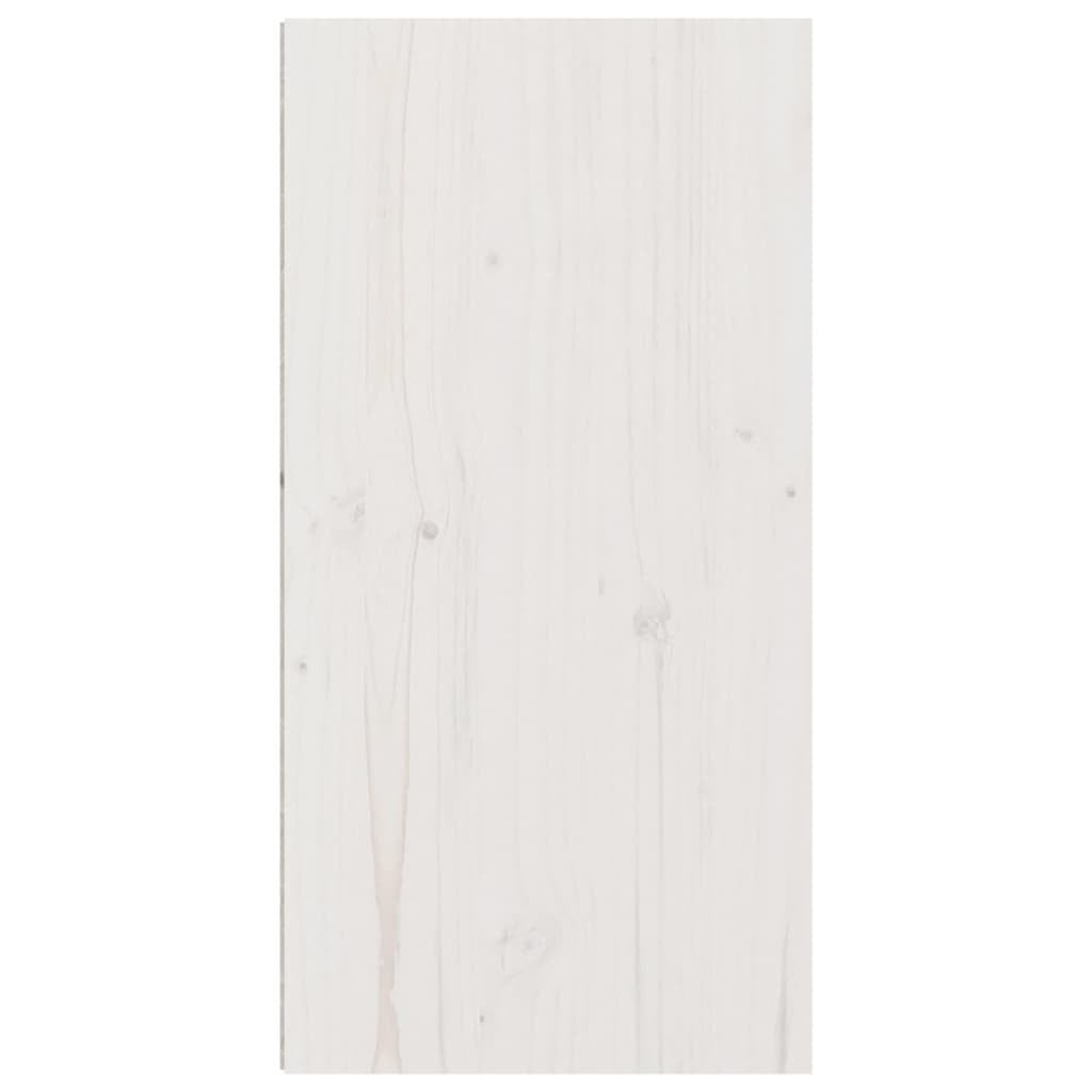 vidaXL Wall Cabinet White 30x30x60 cm Solid Wood Pine