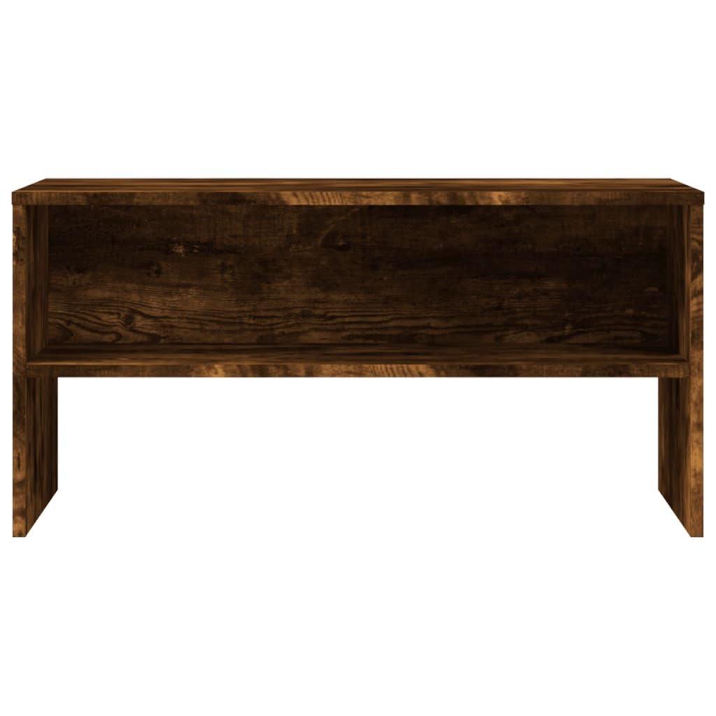 vidaXL TV Cabinet Smoked Oak 80x40x40 cm Engineered Wood