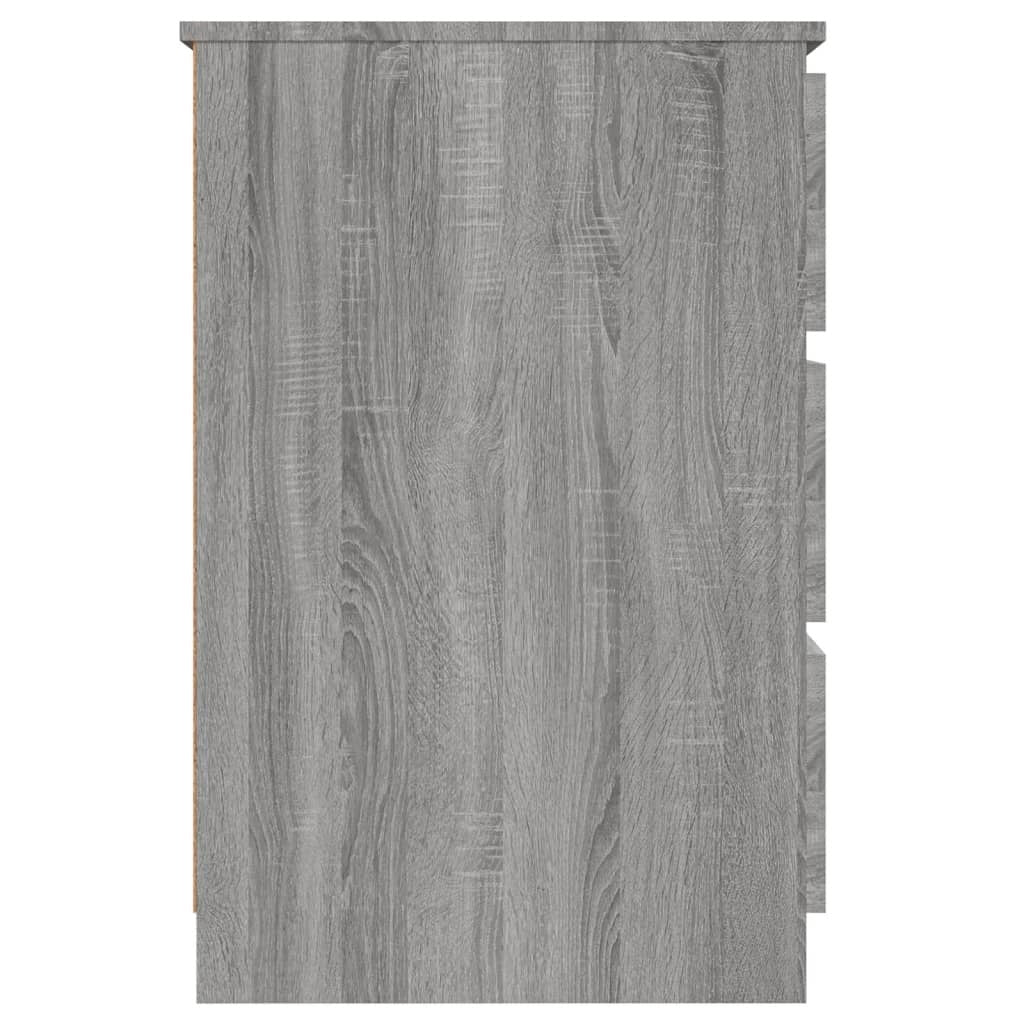 Writing Desk Grey Sonoma 140x50x77 cm Engineered Wood