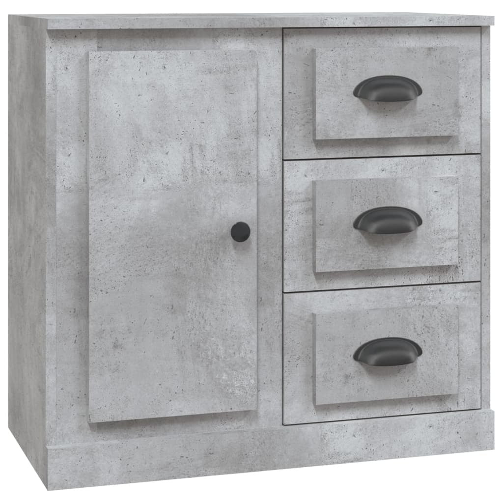 vidaXL Sideboard Concrete Grey 70x35.5x67.5 cm Engineered Wood