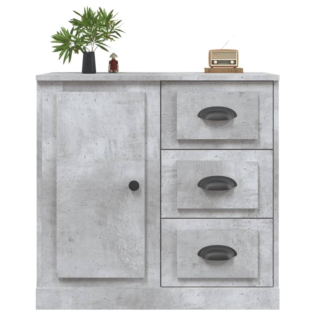 vidaXL Sideboard Concrete Grey 70x35.5x67.5 cm Engineered Wood