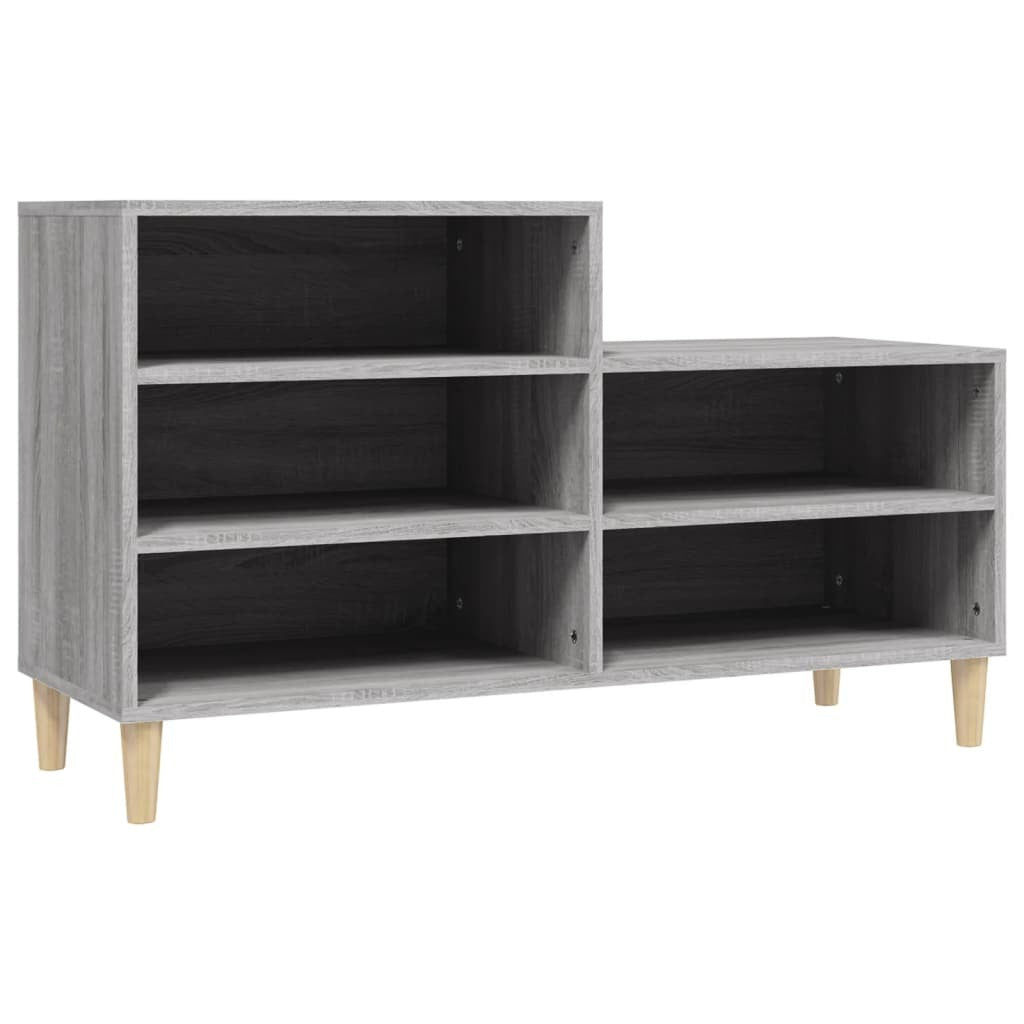 vidaXL Shoe Cabinet Grey Sonoma 102x36x60 cm Engineered Wood