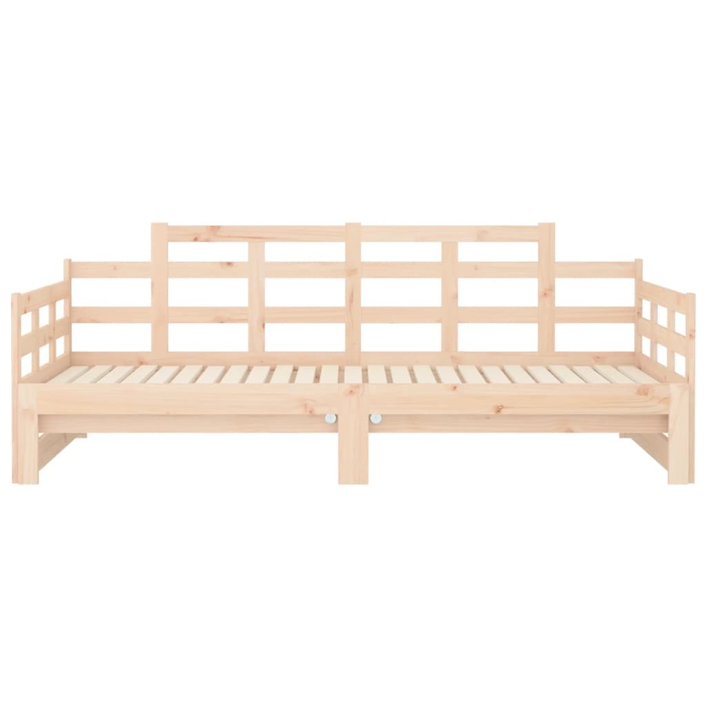 vidaXL Pull-out Day Bed without Mattress Solid Wood Pine 2x cm