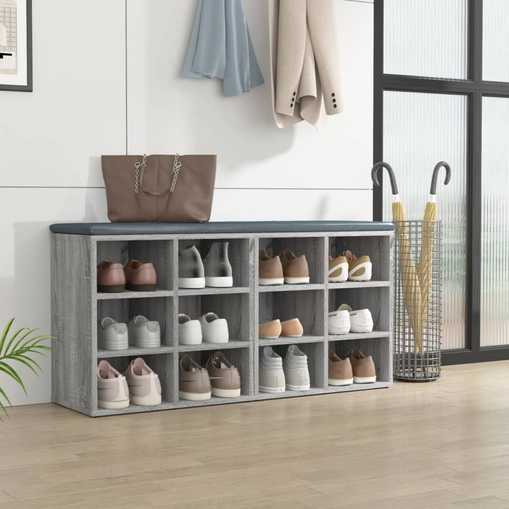 vidaXL Shoe Cabinets 2 pcs Grey Sonoma 52.5x30x50 cm