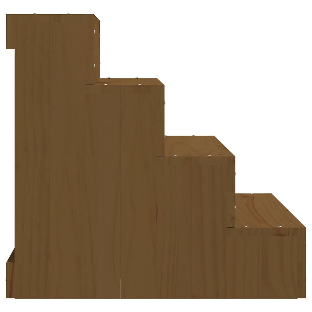 vidaXL Pet Stair Honey Brown 40x49x47 cm Solid Wood Pine