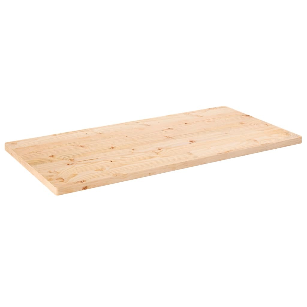 vidaXL Table Top 110x60x2.5 cm Solid Wood Pine Rectangular