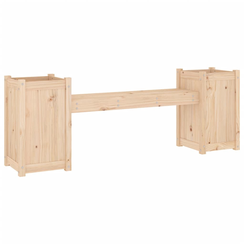 vidaXL Planter Bench 180x36x63 cm Solid Wood Pine