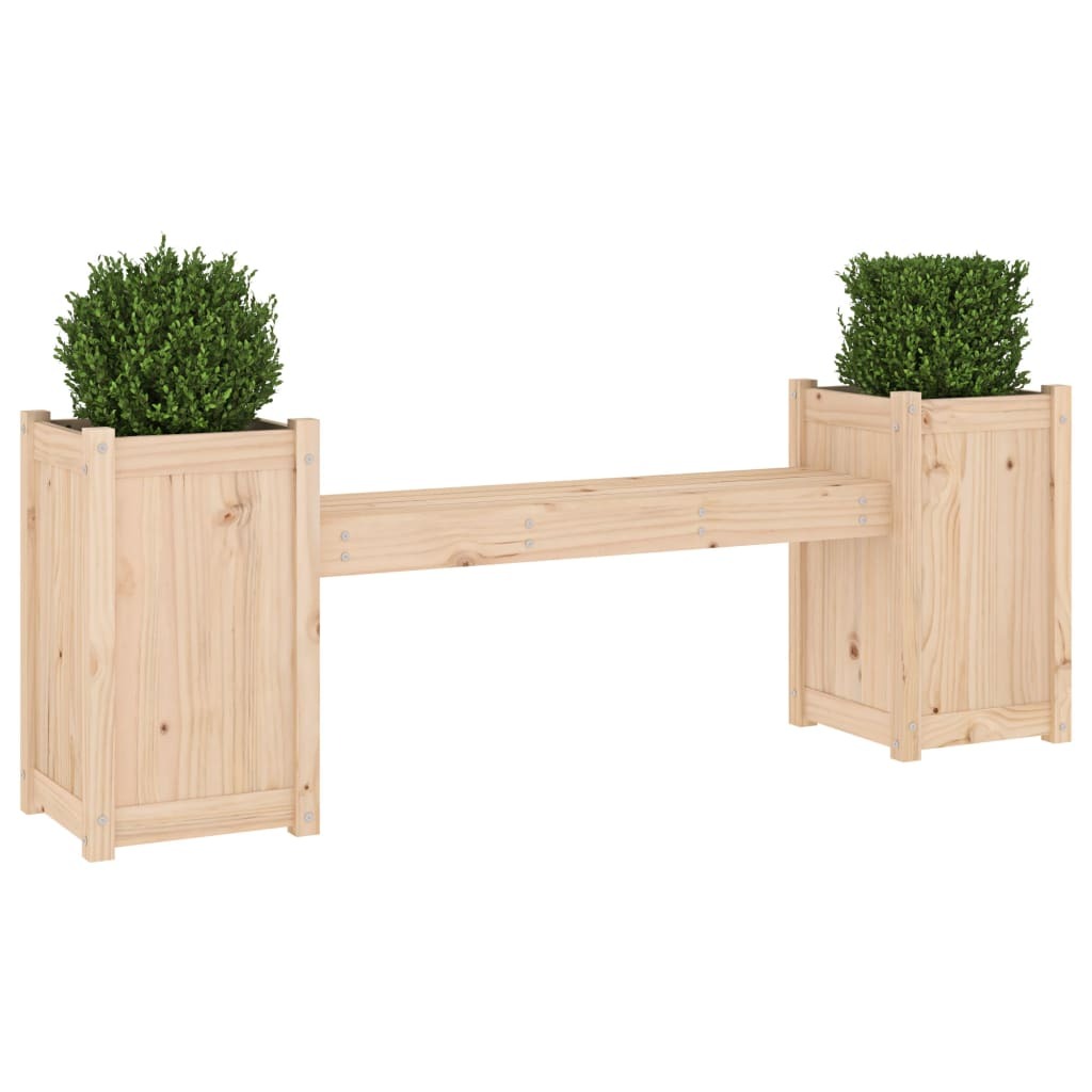 vidaXL Planter Bench 180x36x63 cm Solid Wood Pine