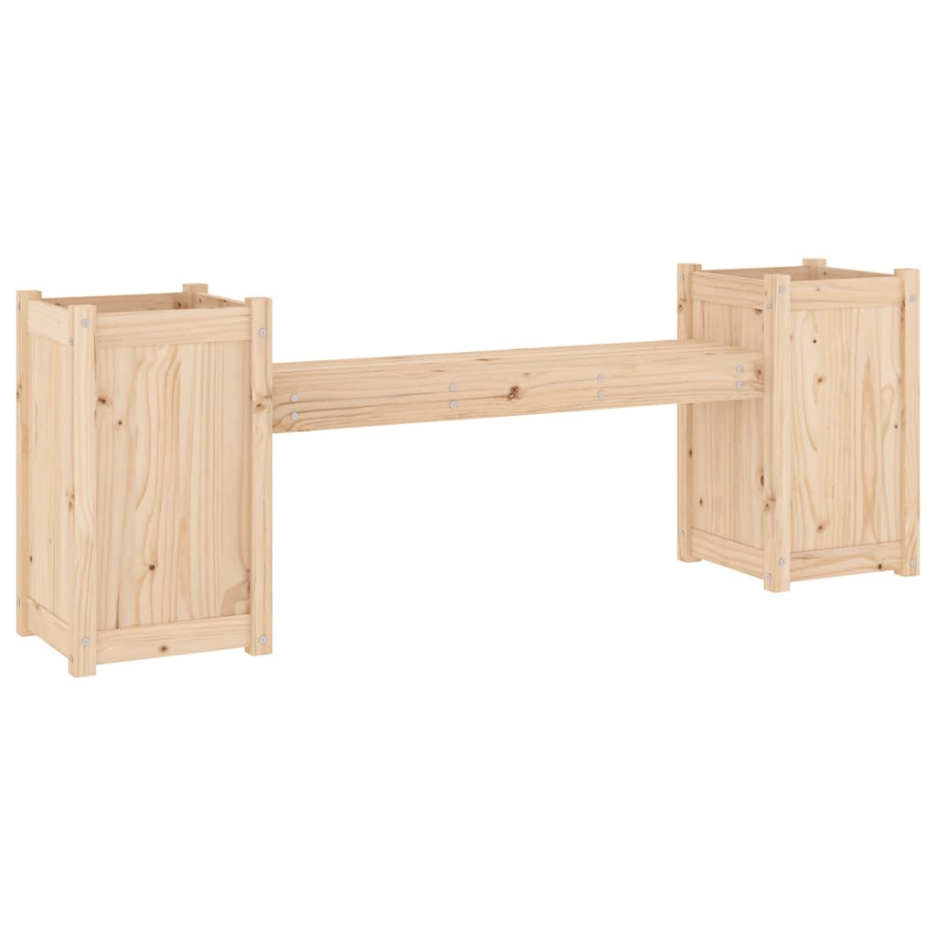 vidaXL Planter Bench 180x36x63 cm Solid Wood Pine