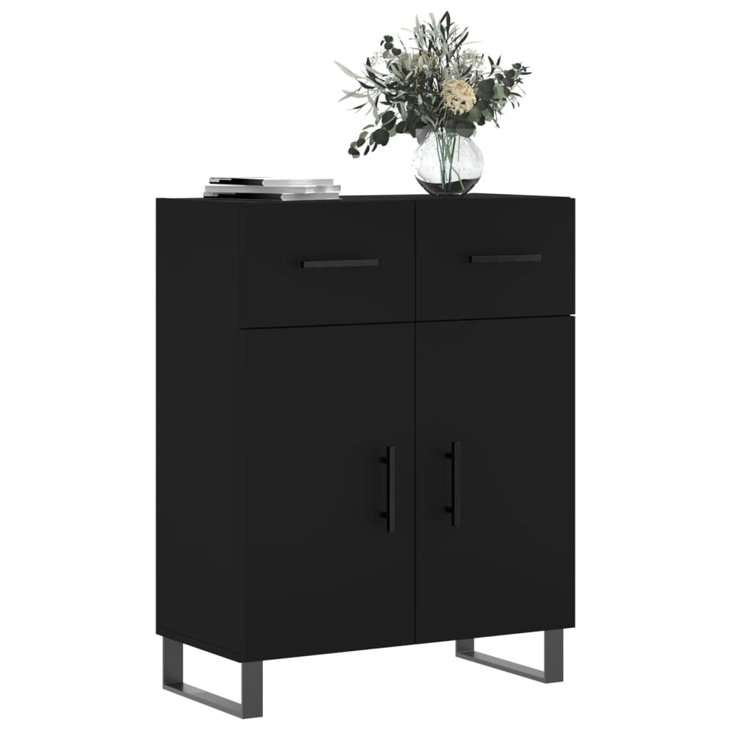 vidaXL Sideboard Black 69.5x34x90 cm Engineered Wood