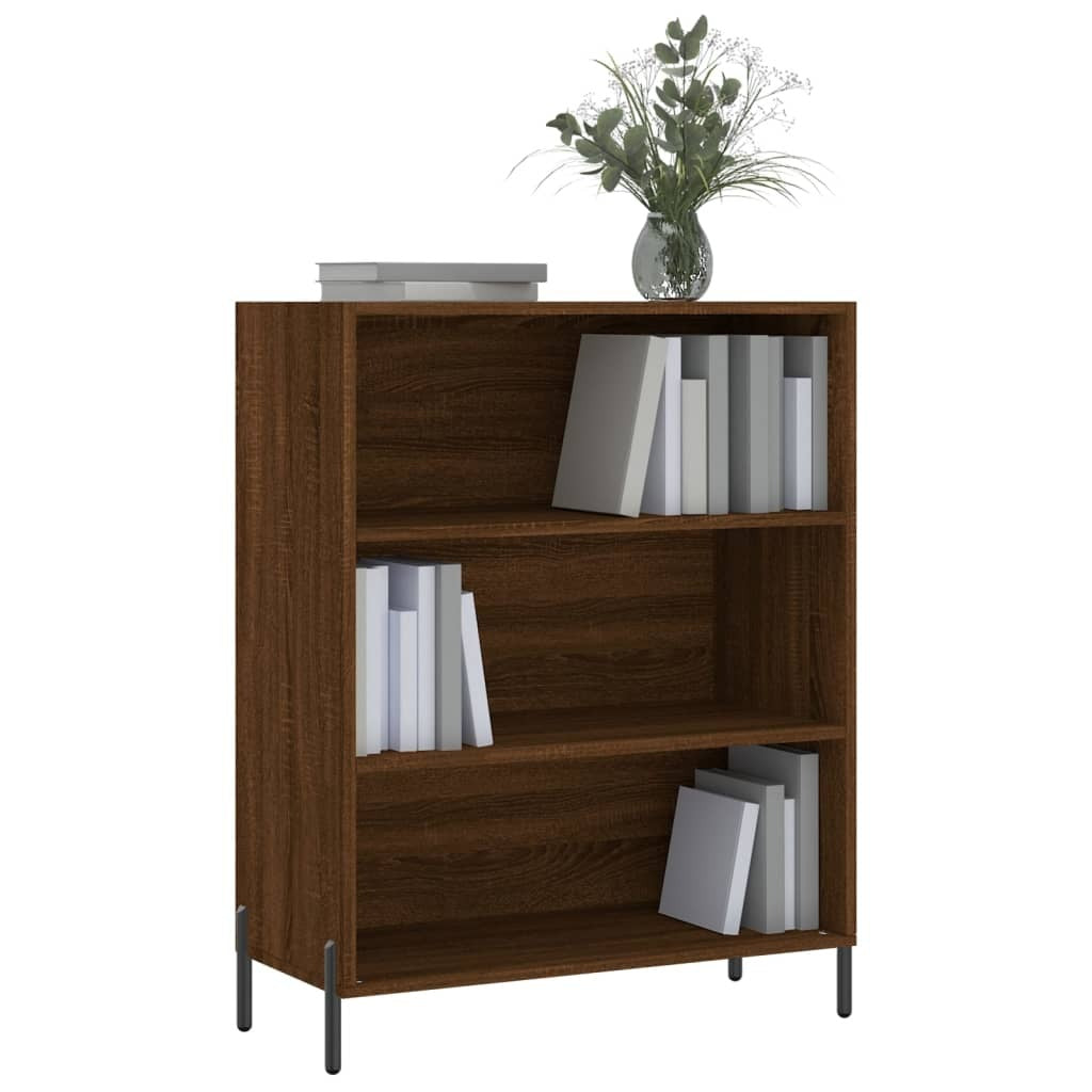 vidaxL Shelf Cabinet Brown Oak 69.5x32.5x90 cm Engineered Wood