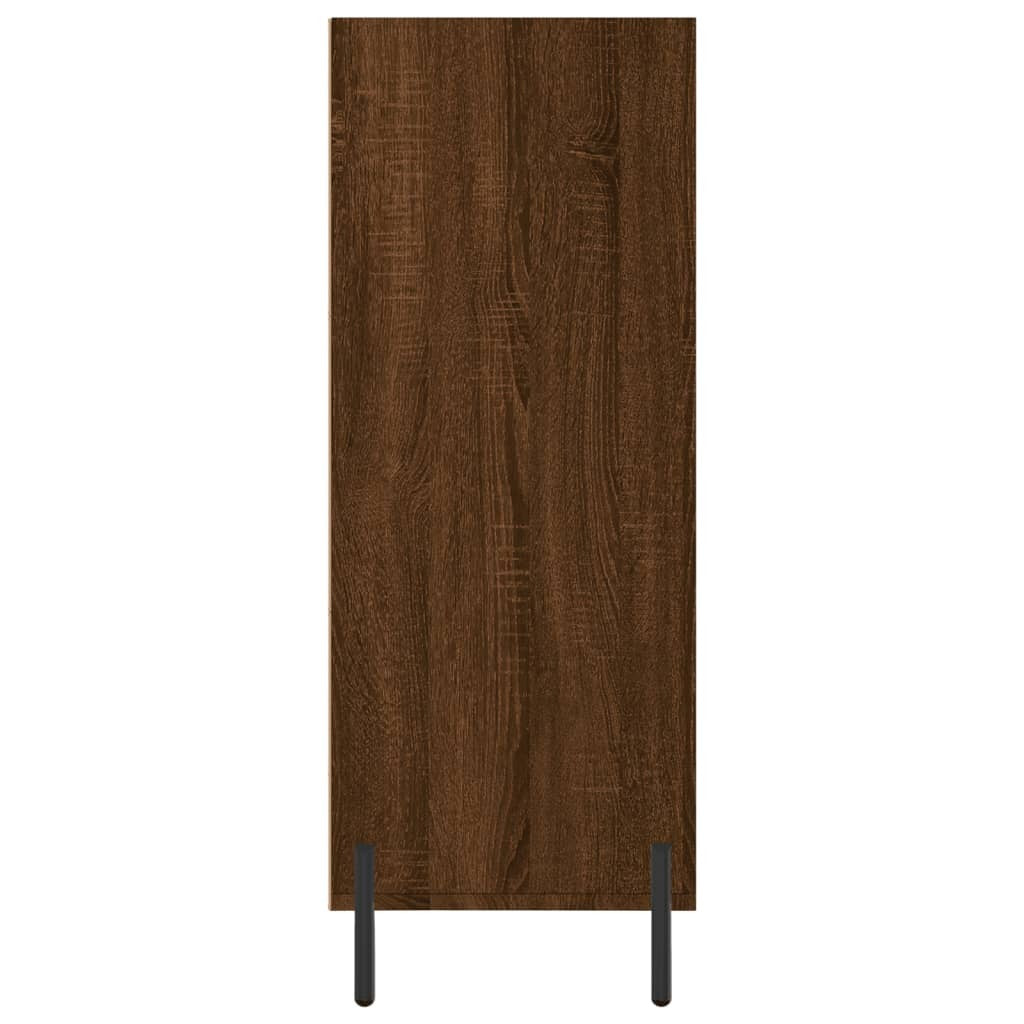 vidaxL Shelf Cabinet Brown Oak 69.5x32.5x90 cm Engineered Wood