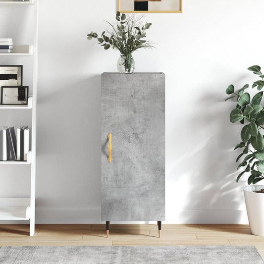 vidaXL Sideboard Concrete Grey 34.5x34x90 cm Engineered Wood