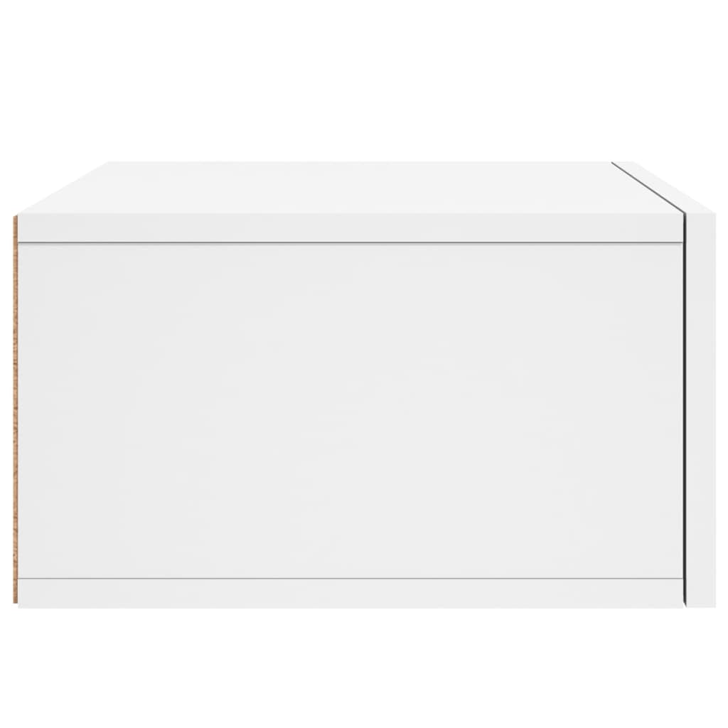 vidaXL Wall-mounted Bedside Cabinet White 35x35x20 cm